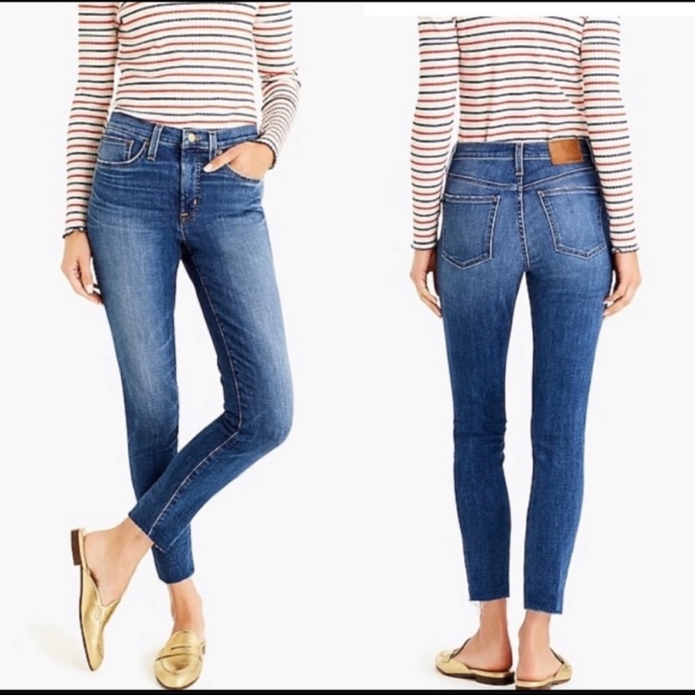 J. Crew 9" Mid-rise Toothpick Skinny Jean, Size 29